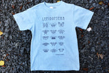 Cool Blue Lepidoptera T-shirt (youth + adult)