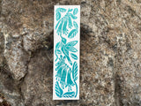 "Ruby Throated Hummingbird" Block Printed Bookmark